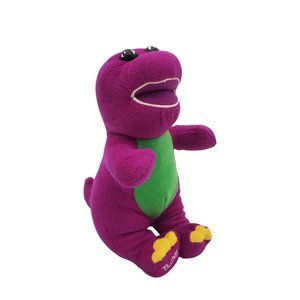 Singing Barney the Purple Dinosaur 10" Plush Toy "I Love You"‎ Tested Works VTG